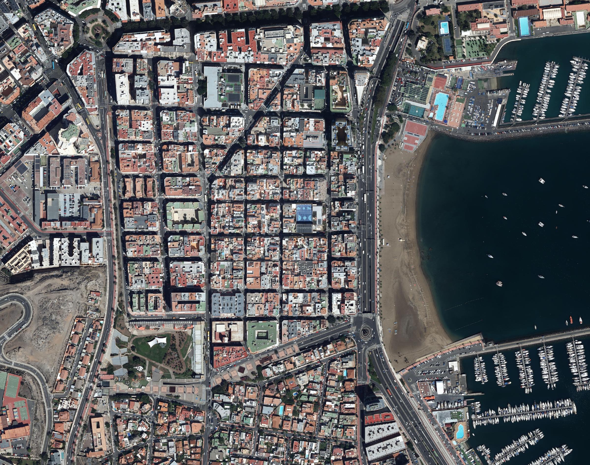 Vista de satélite de la zona